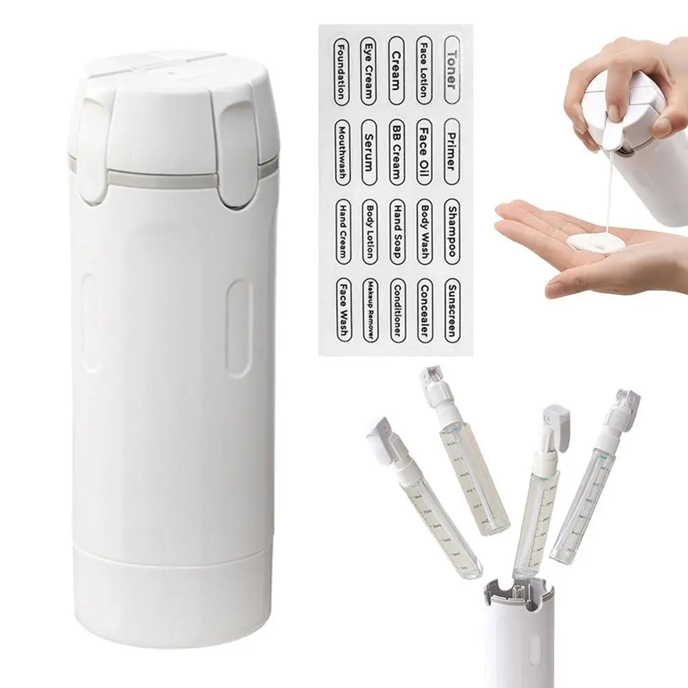 4In1 Travel Dispenser Portable Travel Bottles Leak Proof Leakproof Travel Container For Perfume Shampoo Conditioner Lotion