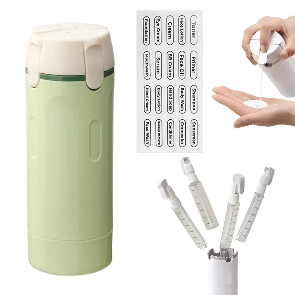 4In1 Travel Dispenser Portable Travel Bottles Leak Proof Leakproof Travel Container For Perfume Shampoo Conditioner Lotion