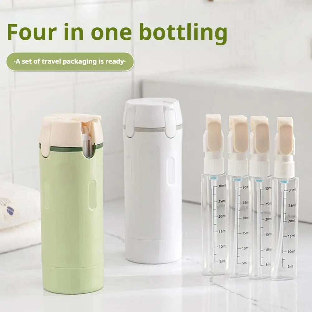 4In1 Travel Dispenser Portable Travel Bottles Leak Proof Leakproof Travel Container For Perfume Shampoo Conditioner Lotion