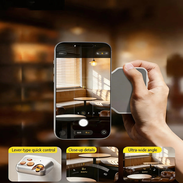 Magnetic Camera Grip with Light