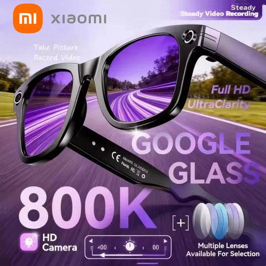 Xiaomi Smart AI Glasses True 800W Video Camera Multifunctional AI Translation Meeting Minutes Music Control Wifi Transmission