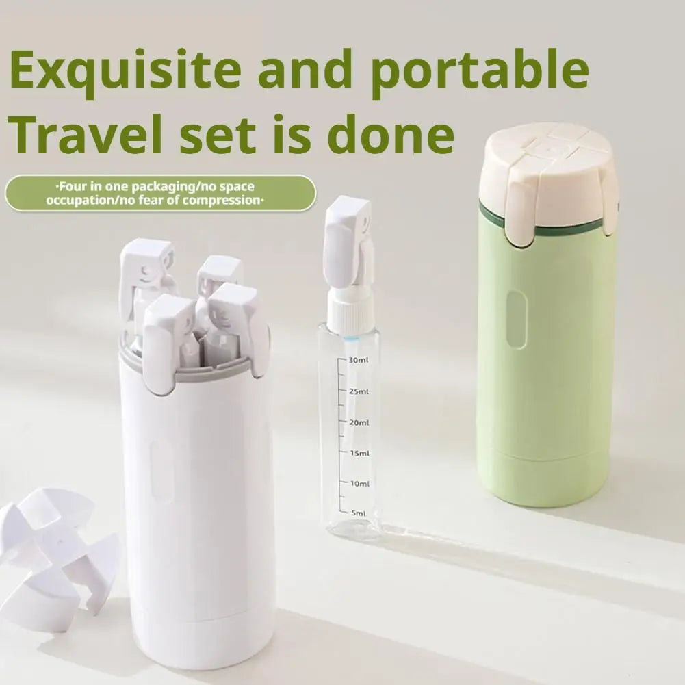 4In1 Travel Dispenser Portable Travel Bottles Leak Proof Leakproof Travel Container For Perfume Shampoo Conditioner Lotion